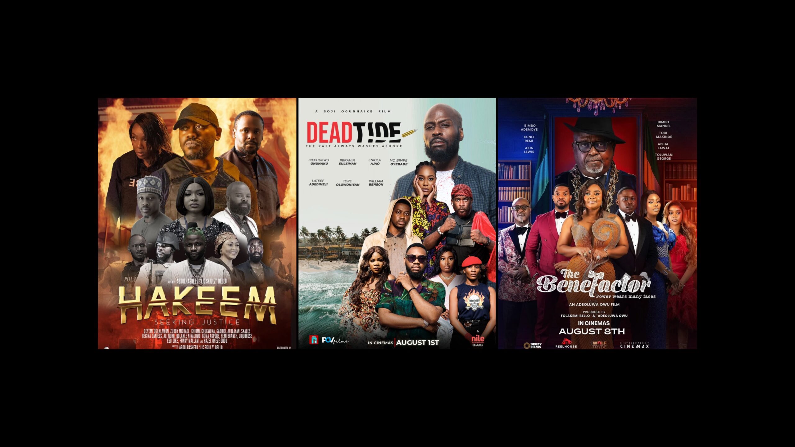 5 Must-See Nollywood Films Blending Action, Thrills, and Social Truth This August